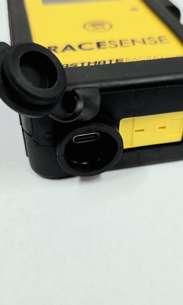 Photo showing the Racesense Tyre Gauge USB Type-C Port