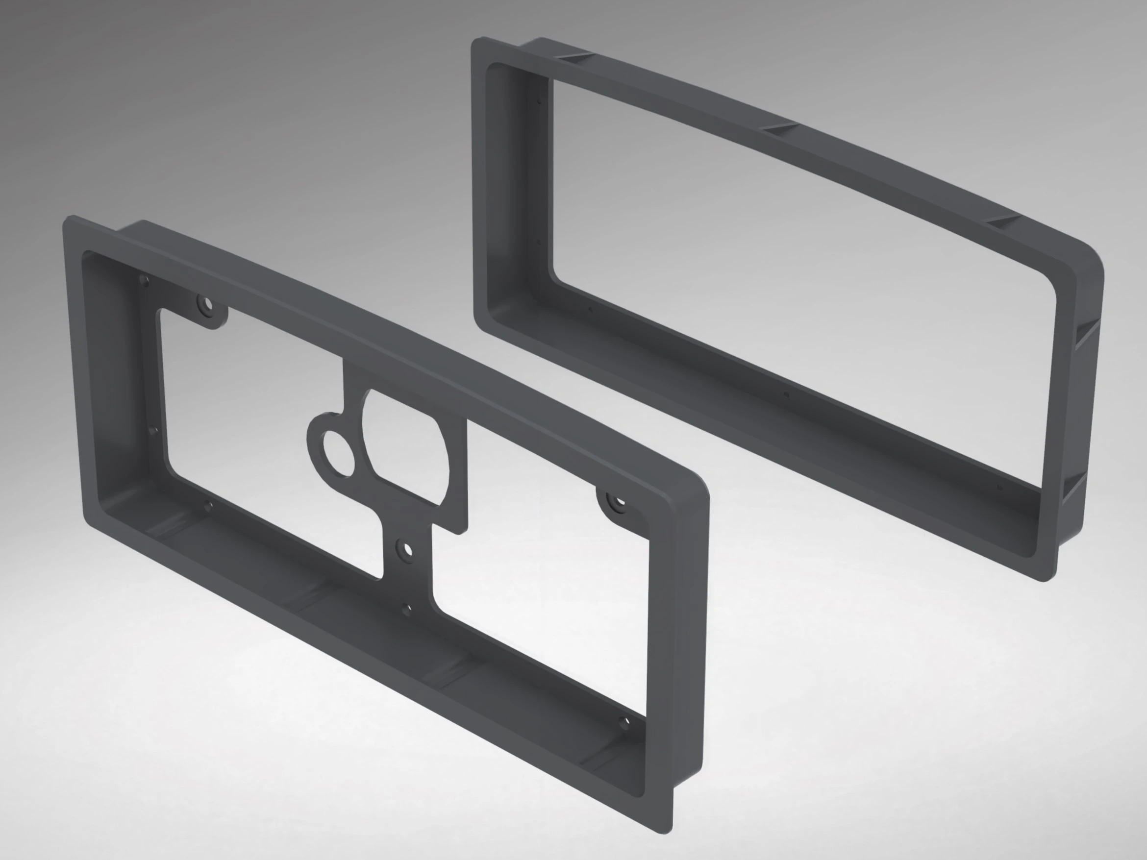 Render Of MoTeC C1212 C1812 Flush Mount Exploded