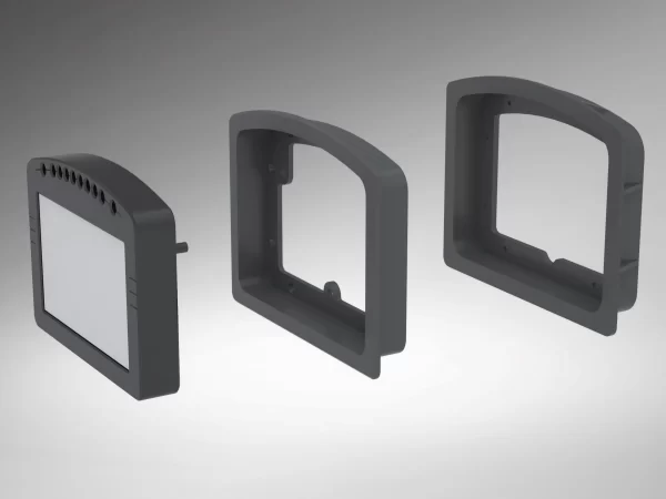 Render of MoTeC C1x5 flush Mount Exploded View